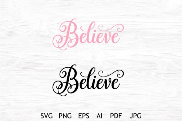Believe Script Quote SVG Design Review