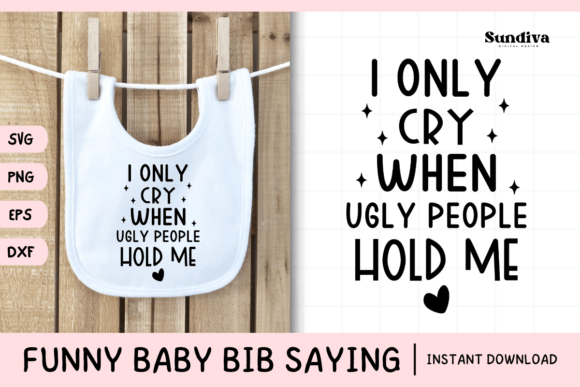 Funny Baby Bib Quote SVG 18: A Playful Embroidery Design for Real Projects