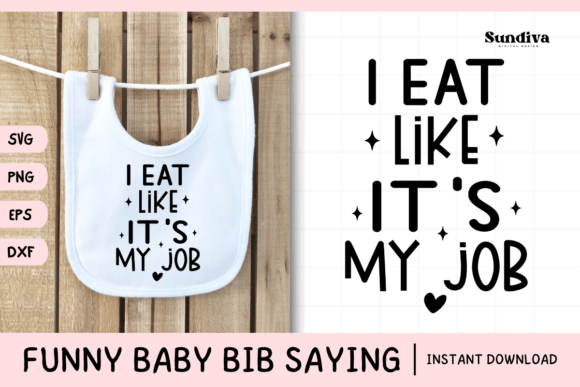Funny Baby Bib Quote SVG 20: A Playful Design for Real Projects