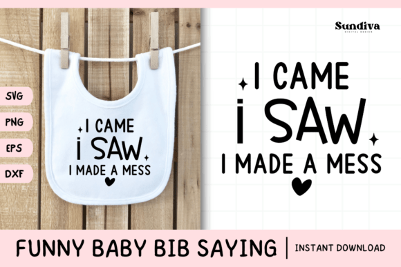Funny Baby Bib Quote SVG 23: A Playful Design for Real Projects