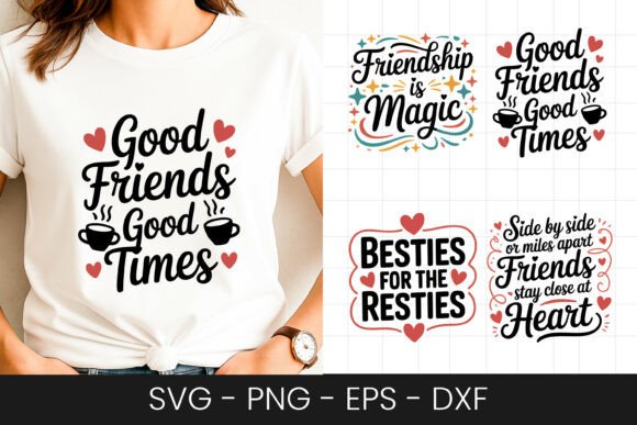 Good Friends Good Times Quote SVG PNG