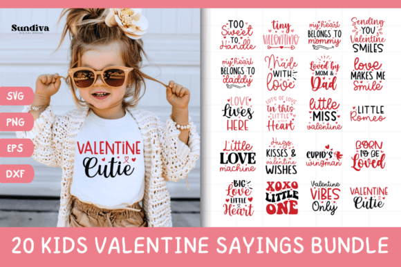 Review of 20 Kids Valentine’s Day Quote SVG Bundle for Embroidery Projects